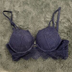 La SENZA Lace Underwire Bra - Dark Blue